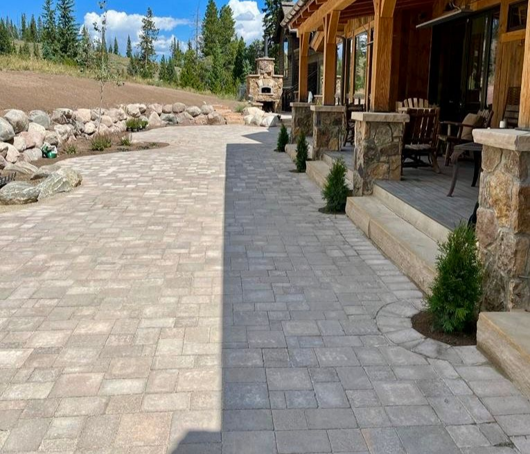 Landscape construction project